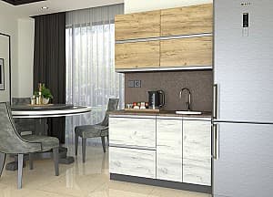 Кухня Yasen Мадера 1.2 м (шкаф под мойку) Дуб Крафт Золотой / Дуб Крафт Белый