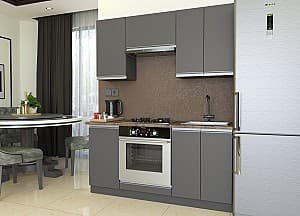 Кухня Yasen Мадера 1.6 м Графит Серый