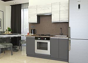 Bucatarie Yasen Madera 1.6 m Stejar Kraft Alb / Grafit Gri