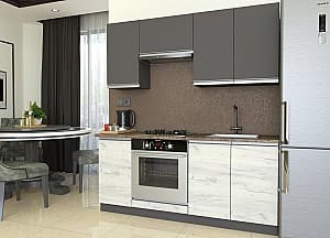 Bucatarie Yasen Madera 1.8 m Grafit Gri / Stejar Kraft Alb