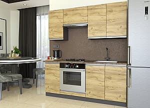 Bucatarie Yasen Madera 1.8 m Stejar Kraft Auriu