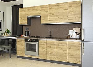 Кухня Yasen Мадера 2.4 м Дуб Крафт Золотой