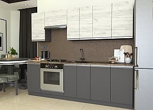 Bucatarie Yasen Madera 2.4 m Stejar Kraft Alb / Grafit Gri