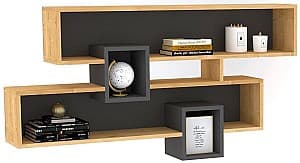 Навесная полка Trendy Karen Сапфир (Бежевый)/Антрацит (Серый)