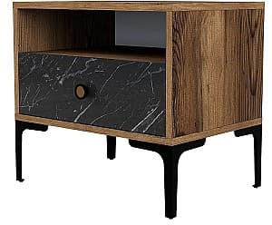 Noptiera Trendy Lizbon 534 Nuc (Maro)/Negru