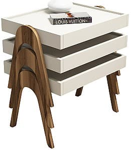 Masa de reviste Trendy Roma Nuc (Maro)/Crem