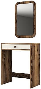 Туалетный столик (трюмо) Trendy Lizbon Орех (Коричневый)/Крем