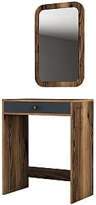 Masa de machiat Trendy Lizbon Nuc (Maro)/Antracit (Gri)