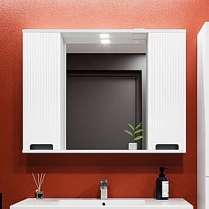 Dulap penal Bayro Positano Duo 100x75 cm Alb Mat