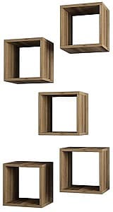 Навесная полка Trendy Коробка Орех (Коричневый)