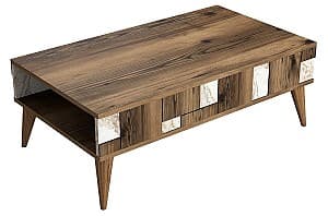 Masa de reviste Trendy Madrid Nuc (Maro)/Alb