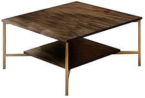 Masa de reviste Trendy Gold Line Nuc (Maro)/Auriu