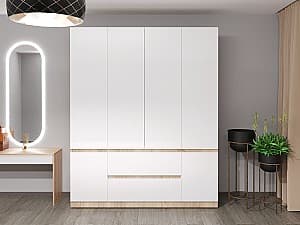 Dulap Bayro Harmony 180x220x55 cm Sonoma cu sertare (608045)