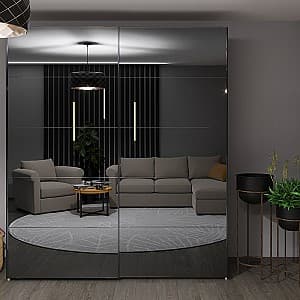 Dulap-Cupe Bayro Napoli 230x230x58 cm Top Line Alb (604803)