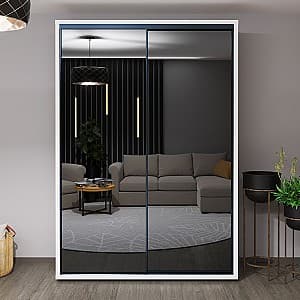 Dulap-Cupe Bayro Murano 160x230x60 cm Alb