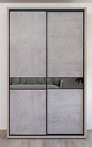 Шкаф-купе Bayro Murano 140x230x60 см Серый Камень