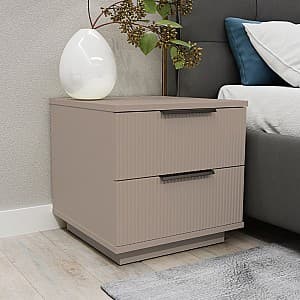 Noptiera Bayro Napoli 50x50x50 cm Positano Piatra Gri