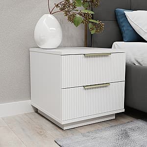 Прикроватная тумбочка Bayro Napoli 50x50x50 см Positano Белый Мат