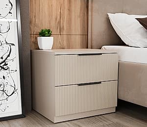 Прикроватная тумбочка Bayro Murano 55x50x45 см Positano Серый Камень (МДФ 18 мм)