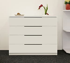 Comoda Bayro Murano Alb Mat 100x81x45 cm