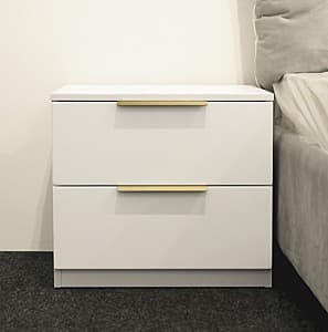 Noptiera Bayro Murano 55x50x45 cm Alb Mat