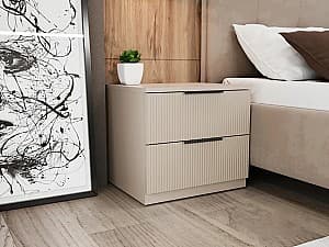 Прикроватная тумбочка Bayro Murano 55x50x45 см Серый Камень Поситано