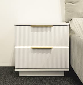 Noptiera Bayro Napoli 50x50x50 cm Alb Mat Positano