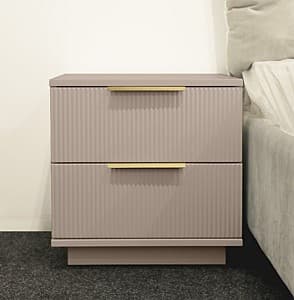 Noptiera Bayro Napoli 50x50x50 cm Piatra Gri Positano