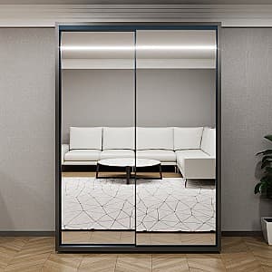 Шкаф-купе Bayro Parma 160x225x60 см Антрацит (Серый)