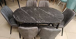 Набор стол и стулья Kelebek ES-759 (6 стулья)