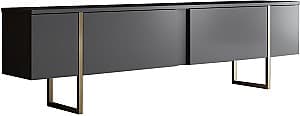 Comoda TV Trendy Luxe Antracit (Gri)/Auriu
