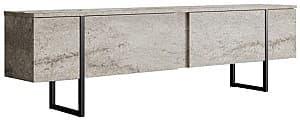 Comoda TV Trendy Luxe Travertin/Negru