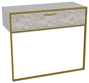 Консольный столик Trendy Polka Золотой/Белый