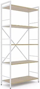 Etajera Nex Loft Alb/Stejar Artisan (Maro) 5 rafturi