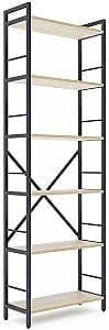 Etajera Nex Loft Antracit (Gri)/Stejar Artisan (Maro) 6 rafturi