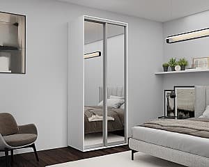 Dulap-Cupe Nex Home Oglinda Alb 100x60x220 cm