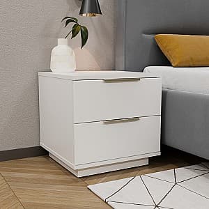 Прикроватная тумбочка Bayro Napoli 50x50x50 см МДФ 18 мм Белый Мат