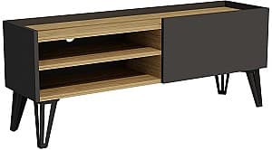 Тумба под ТВ Trendy Veronica Дуб (Бежевый)/Антрацит (Серый)