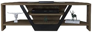 Тумба под ТВ Trendy Sares Удовый дуб (Коричневый)/Черный