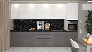Кухня ArtFlame Gola 3.6 м White(Белый)/Storm Grey(Серый)