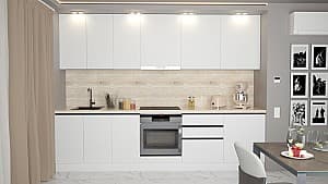 Кухня ArtFlame Gola 3 м White(Белый)