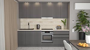 Bucatarie ArtFlame Gola 2.6 m Storm Grey(Gri)