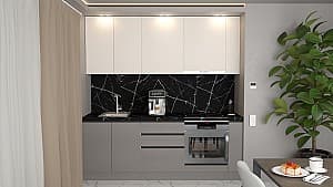 Bucatarie ArtFlame Gola 2.2 m Cream(Bej)/Stone Grey(Gri)