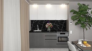 Bucatarie ArtFlame Gola 2 m White(Alb)/Storm Grey(Gri)