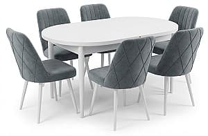 Набор стол и стулья Kelebek ES-714 (6 стульев)