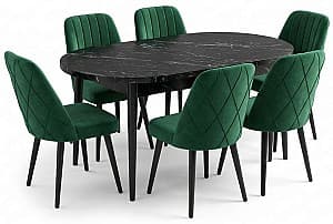 Set de masa cu scaune Kelebek ES-719 (6 scaune)