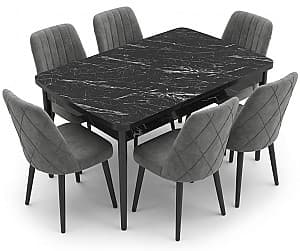 Набор стол и стулья Kelebek ES-641 (6 стульев)