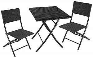 Set de mobila de grădină Sonmez Panama Rattan Black