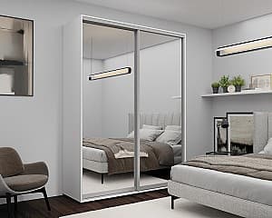 Dulap-Cupe Nex Home Oglinda Alb 180x60x240 cm