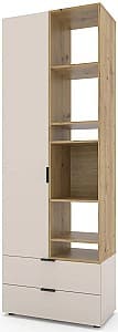 Dulap Nex Home A001R Cashmere (Bej)/Stejar Artisan (Maro)